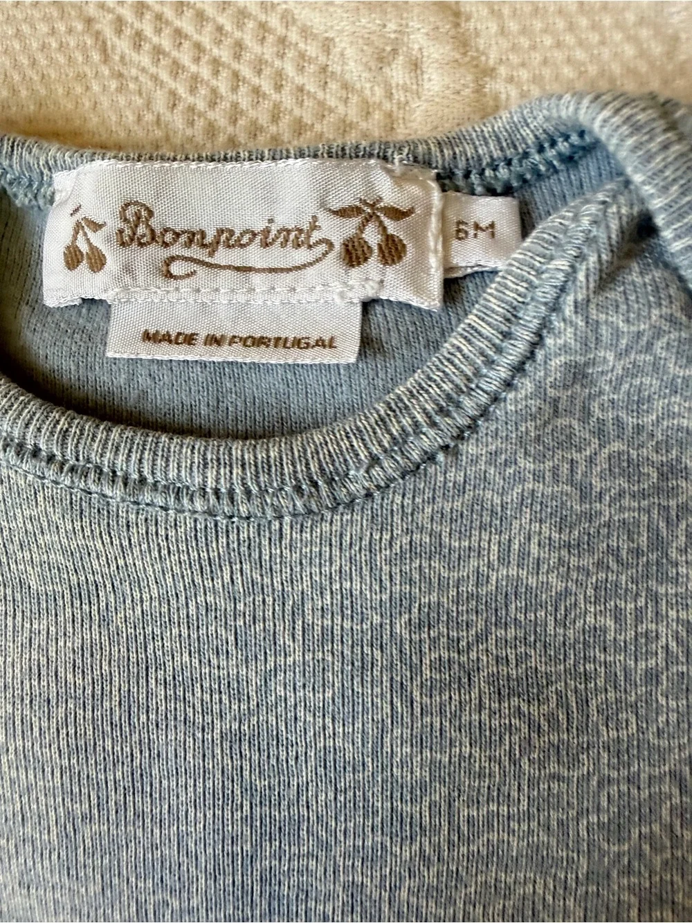 BONPOINT Baby Blue Set Size 6 Months